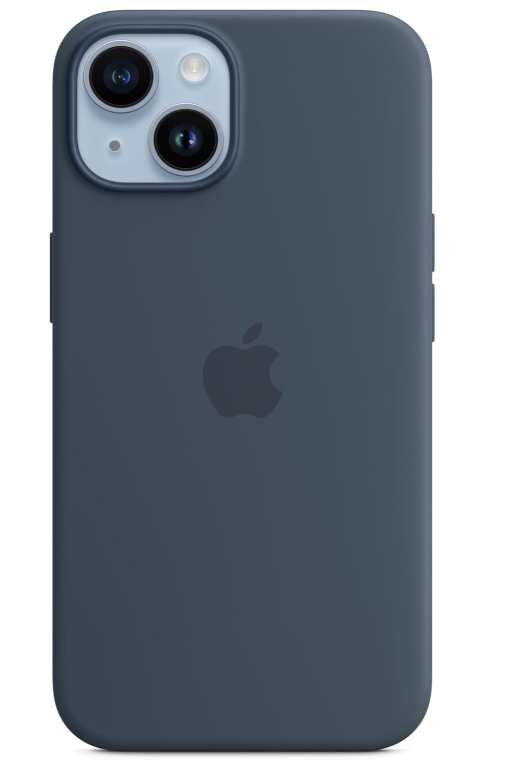 Apple Silikon Case mit MagSafe für Apple iPhone 14, Mitternacht