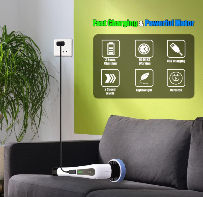 Elektrische Reinigungsbürste, Electric Spin Scrubber Schnurlos