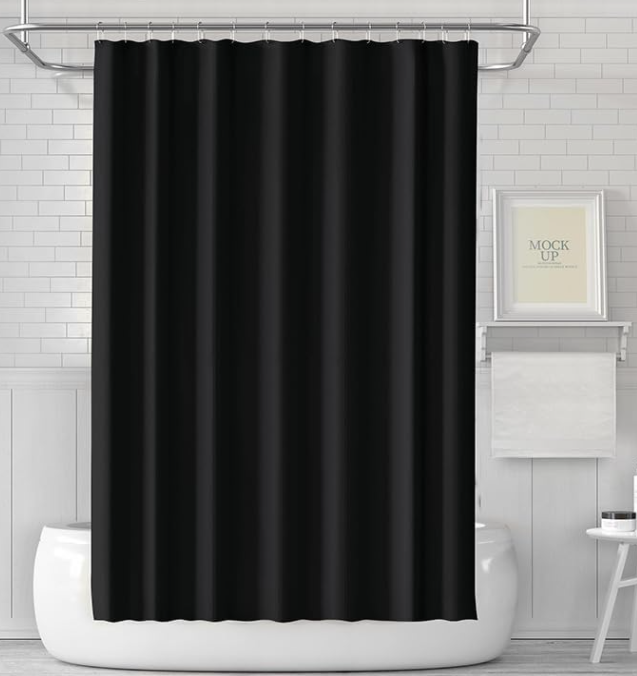 LUKDUNG 180x180 Badevorhang, Duschvorhang Anti-schimmel in Badezimmer, Vorhang