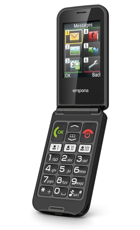 emporiaTALKglam Seniorenhandy, Klapphandy ohne Vertrag