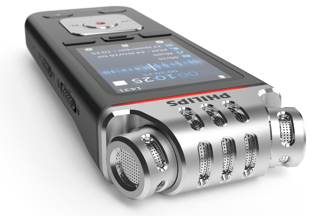Philips VoiceTracer DVT8115 Diktiergerät Audiorecorder Aufnahmegerät. HiFi 360°