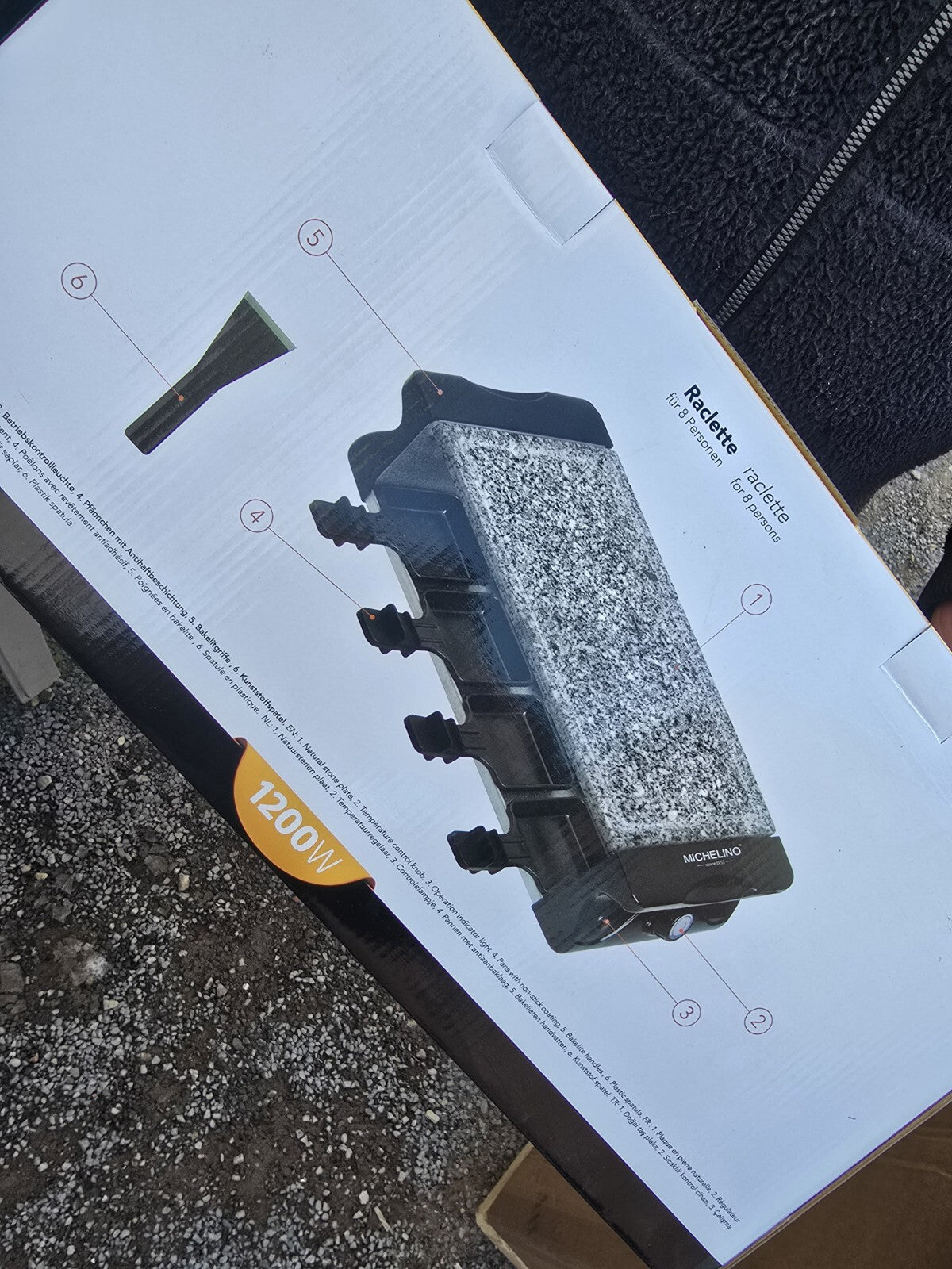 Michelino Raclette Grill Für 8 Personen