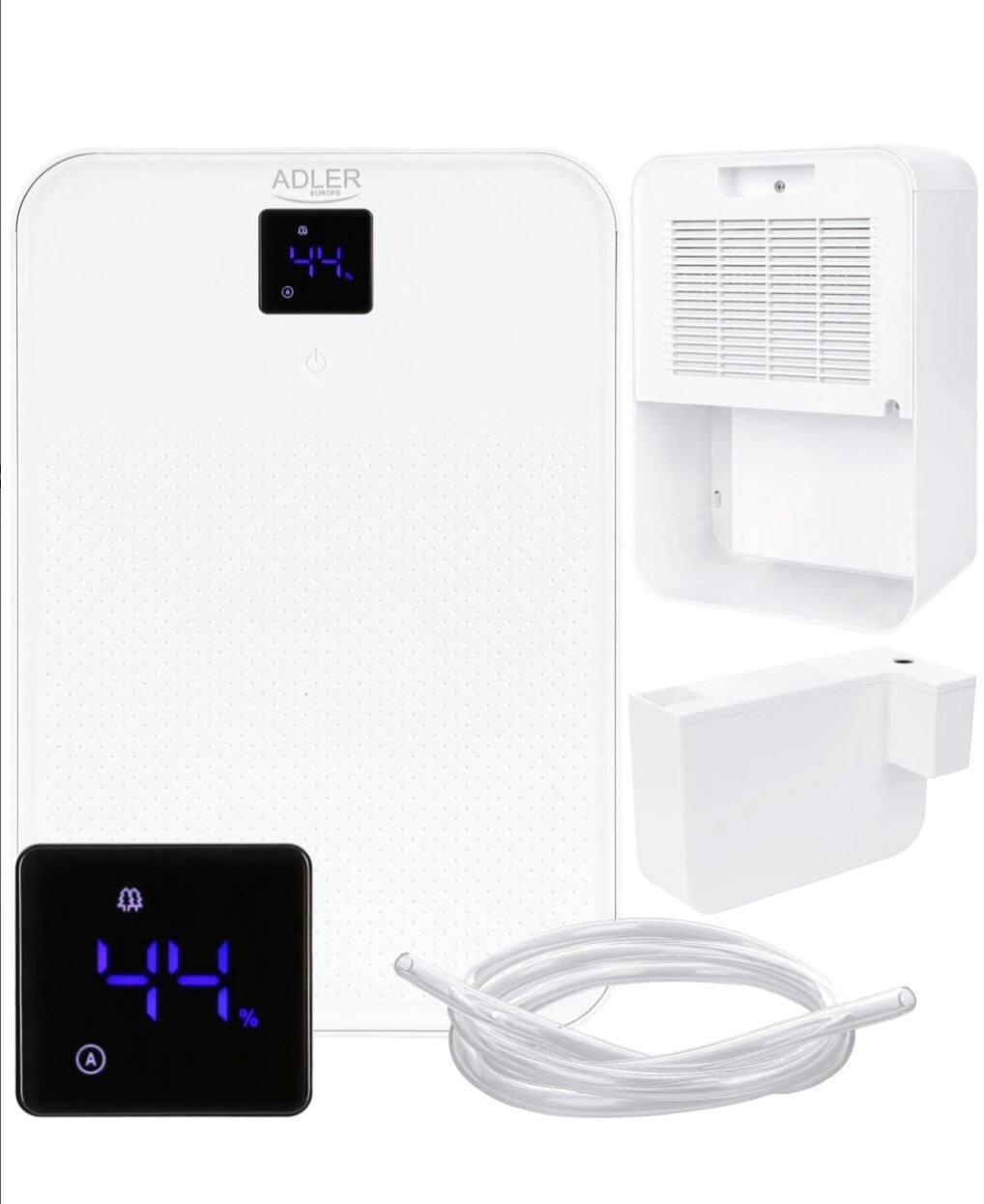 Adler - Luftentfeuchter, Feuchtigkeitsabsorber 150W/1L, Arbeitsbereich 