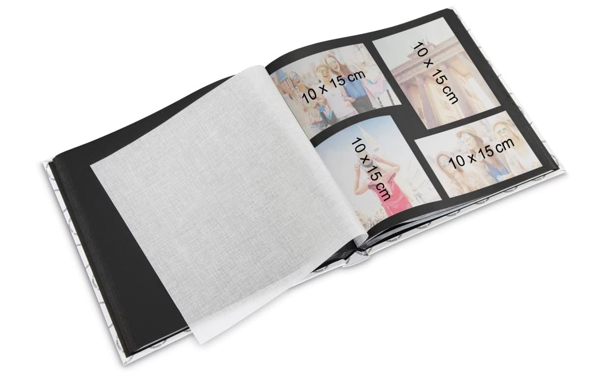 Hama Buch-Foto-Album Fine Art grau 29x32 cm 50 weiße Seiten 2117