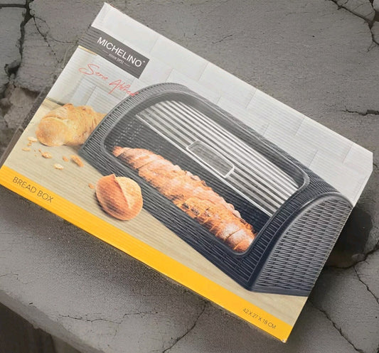 Brotkasten Michelino Brotbehälter 41 x 26 x 18 cm Brotbehälter mit Rolldeckel