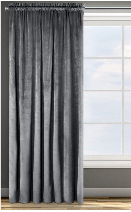 Eurofirany ROSA Vorhang Samt Velvet Kräuselband -1 STK. Weich Edel Gardine