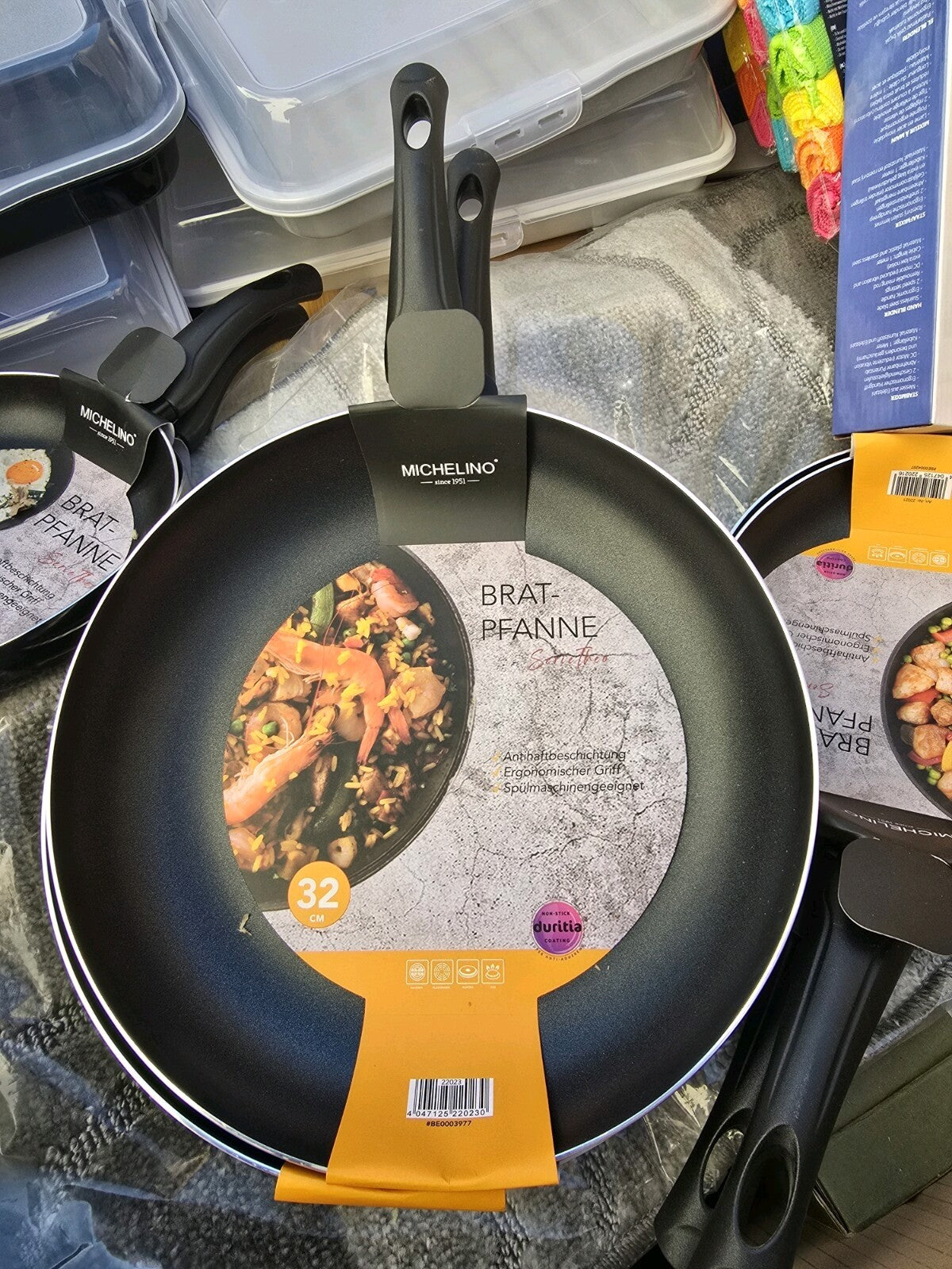 Michelino Bratpfannen Set 32cm,24cm,20cm + Pfannenwender