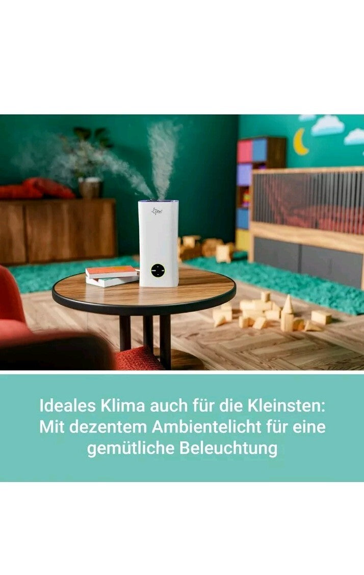 SUNTEC Ultraschall Luftbefeuchter Monsun 2500 Moodlight Aroma Diffuser mit 2 l