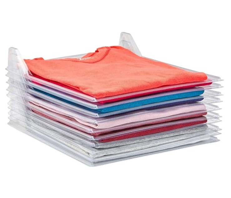 TEMPO DI SALDI Platzsparendes Faltsystem für Schrank, Schubladen, T-Shirt, Hemde