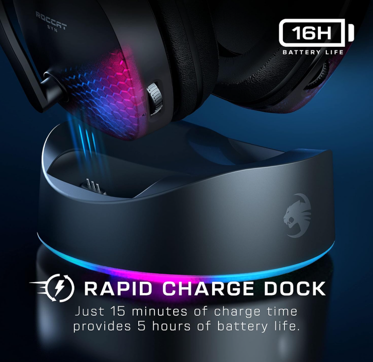 ROCCAT Syn Max Air Gaming-Headset - Schwarz (ROC-14-155-02)