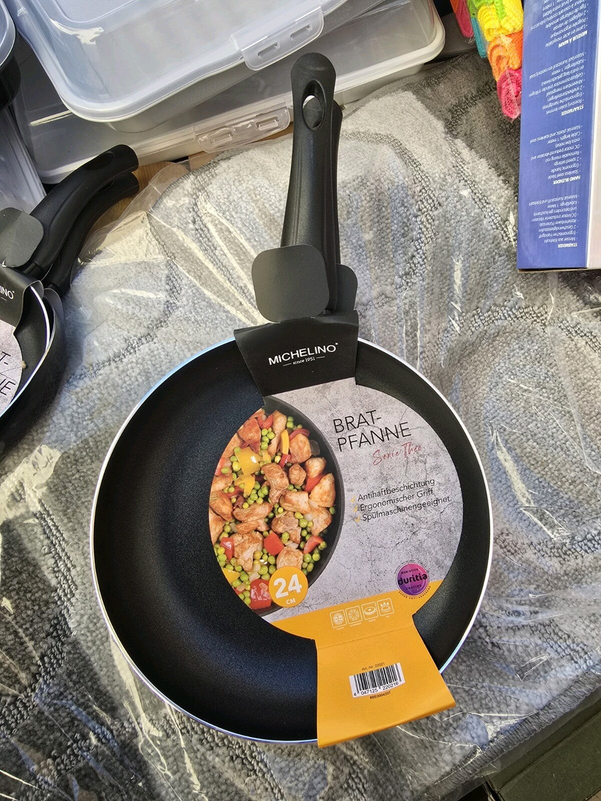 Michelino Bratpfannen Set 32cm,24cm,20cm + Pfannenwender