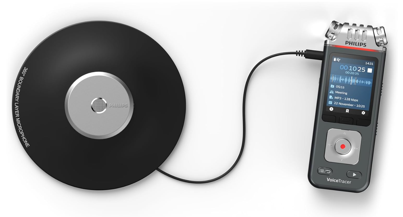 Philips VoiceTracer DVT8115 Diktiergerät Audiorecorder Aufnahmegerät. HiFi 360°