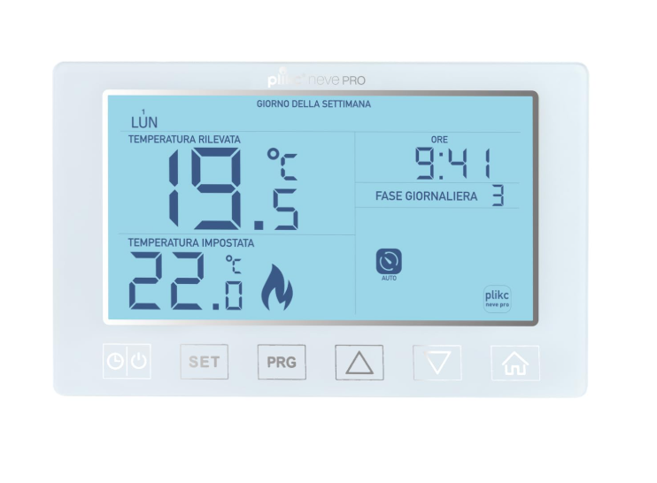 Plikc - Digitales Wochenthermostat - Schnee (Schnee PRO)