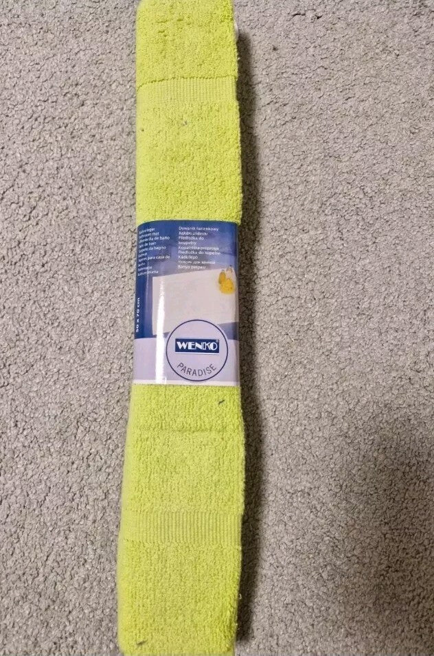 WENKO Bade Matte Vorleger ✅ Teppich Baumwolle Dusch WC 50x70 cm PARADISE ✅