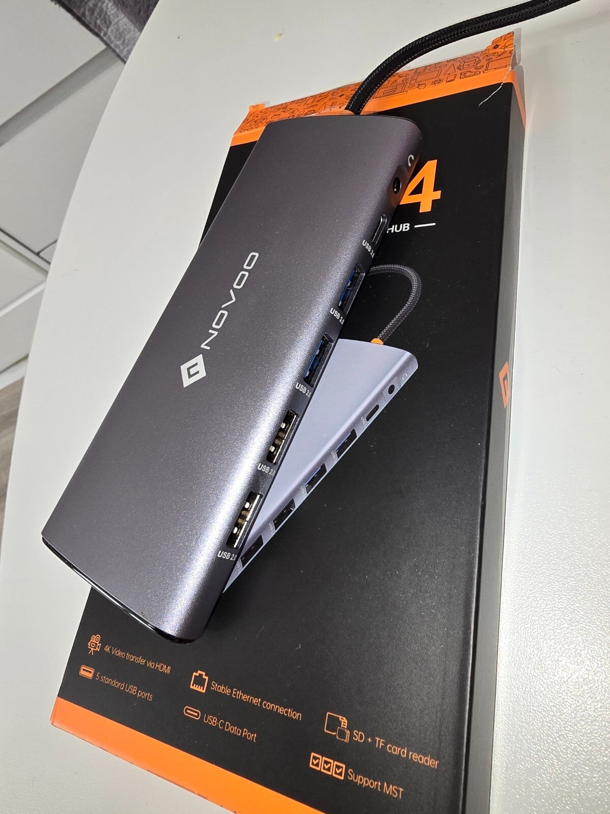 NOVOO 14 en 1 Docking Station Doppelmonitor Hub USB C vers Dual HDMI