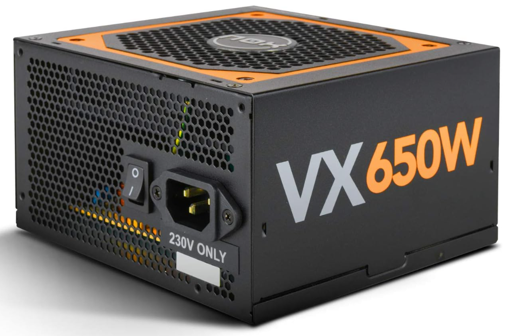 NOX 650W PC-Netzteil URANO VX 650W 80 PLUS Bronze Zertifikat PMW-Lüfter Schwarz
