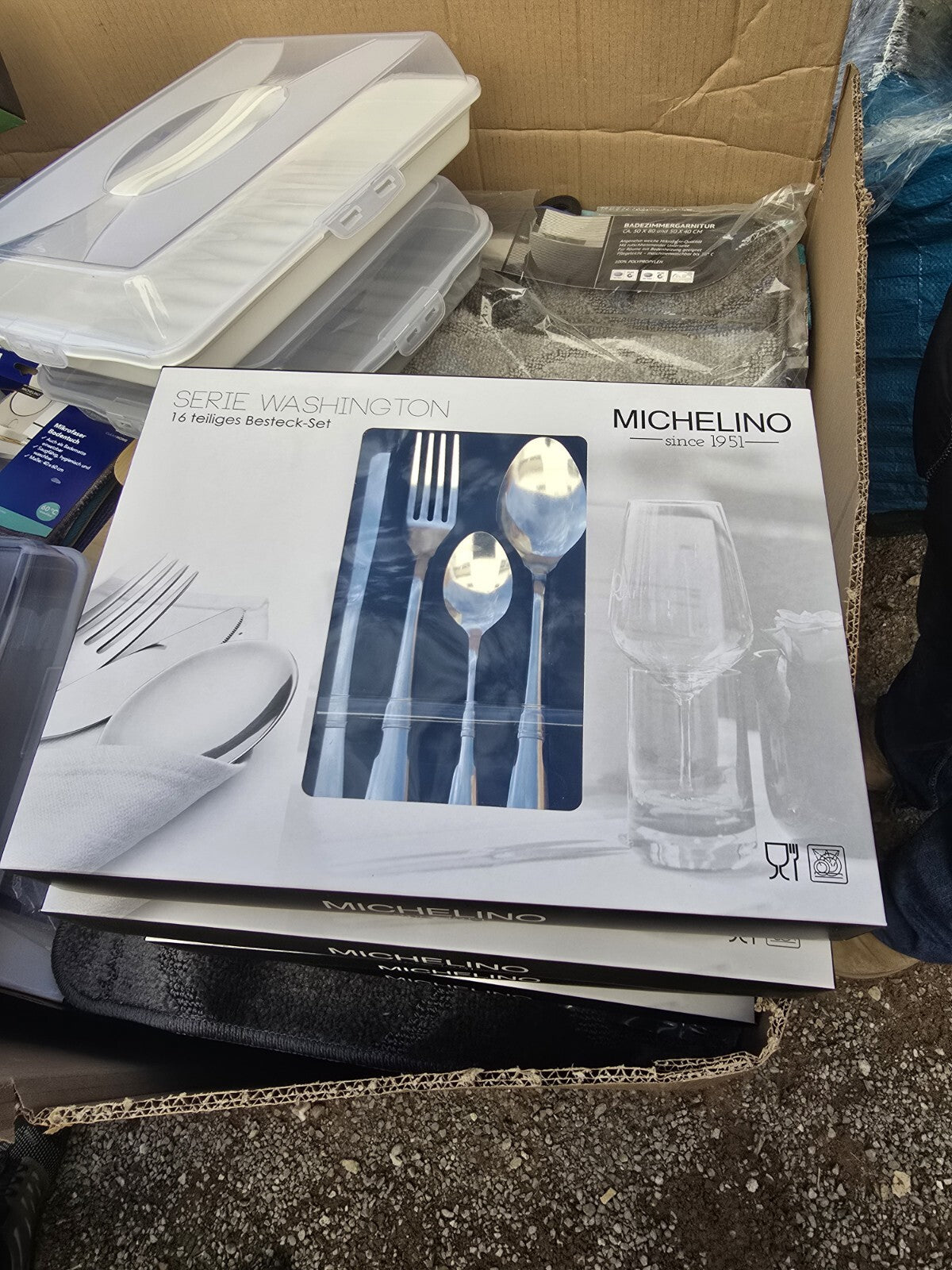 16-teiliges Besteckset von Michelino - Serie Washington 18/0 Edelstahl