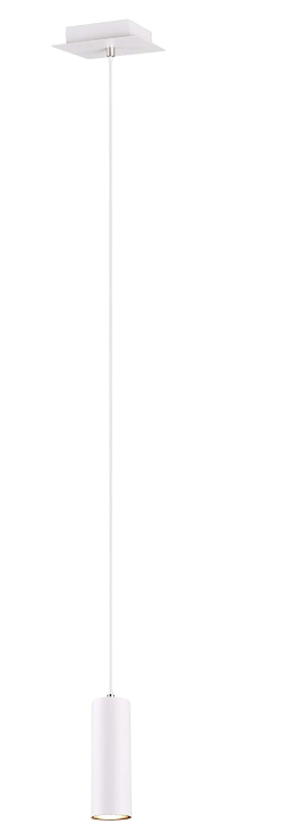 Trio Leuchten Pendelleuchte Marley 312400101, Metall Weiß matt, Pendel 1-flammig