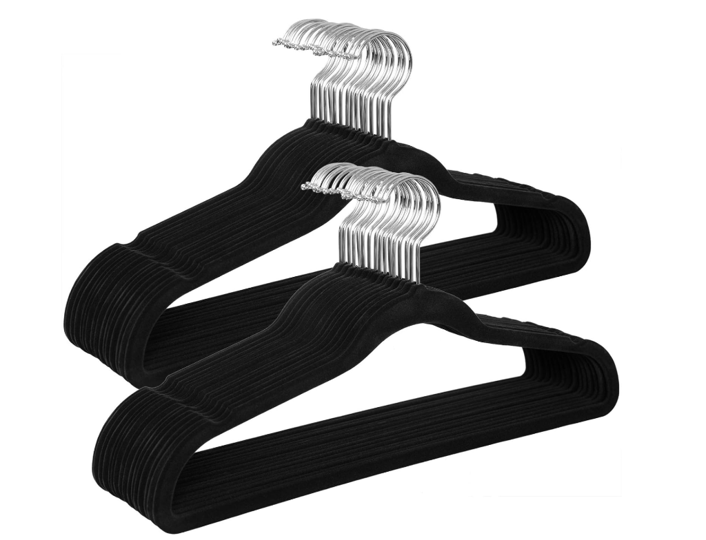 SONGMICS Kleiderbügel Samt, 30er Set, Bügel, Jackenbügel, 41,5 cm breit 20er Set