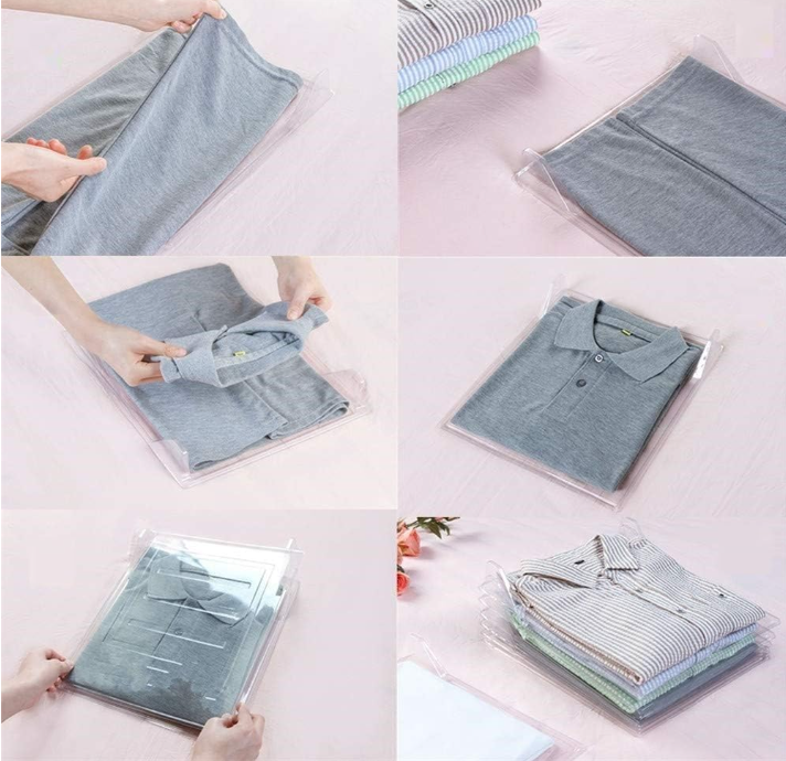 TEMPO DI SALDI Platzsparendes Faltsystem für Schrank, Schubladen, T-Shirt, Hemde