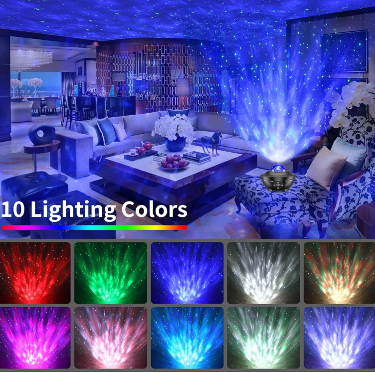 LED Sternenhimmel Projektor, Galaxy Nachtlicht Projektor mit Bluetooth Lautsprec