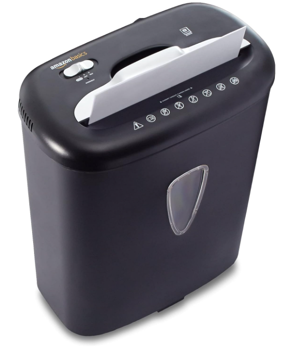 AmazonBasics B01GG76234 Hochsicherheits-Kreuzschnitt-Aktenvernichter - Schwarz