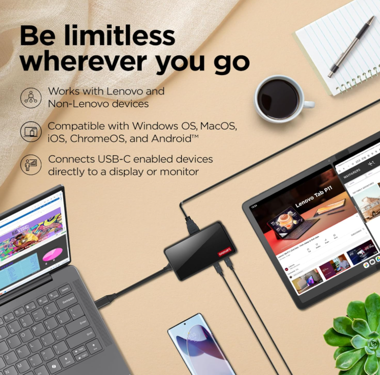 Lenovo 100 USB-C Travel Dock