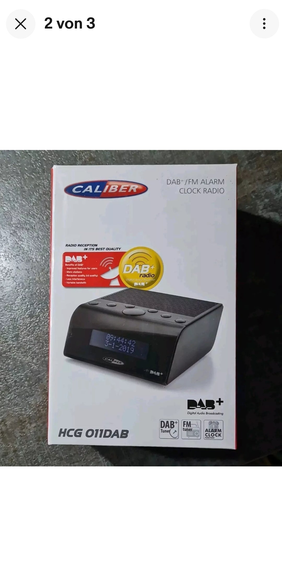 Caliber HCG011DAB DAB+ /FM Alarm Uhren Radiowecker