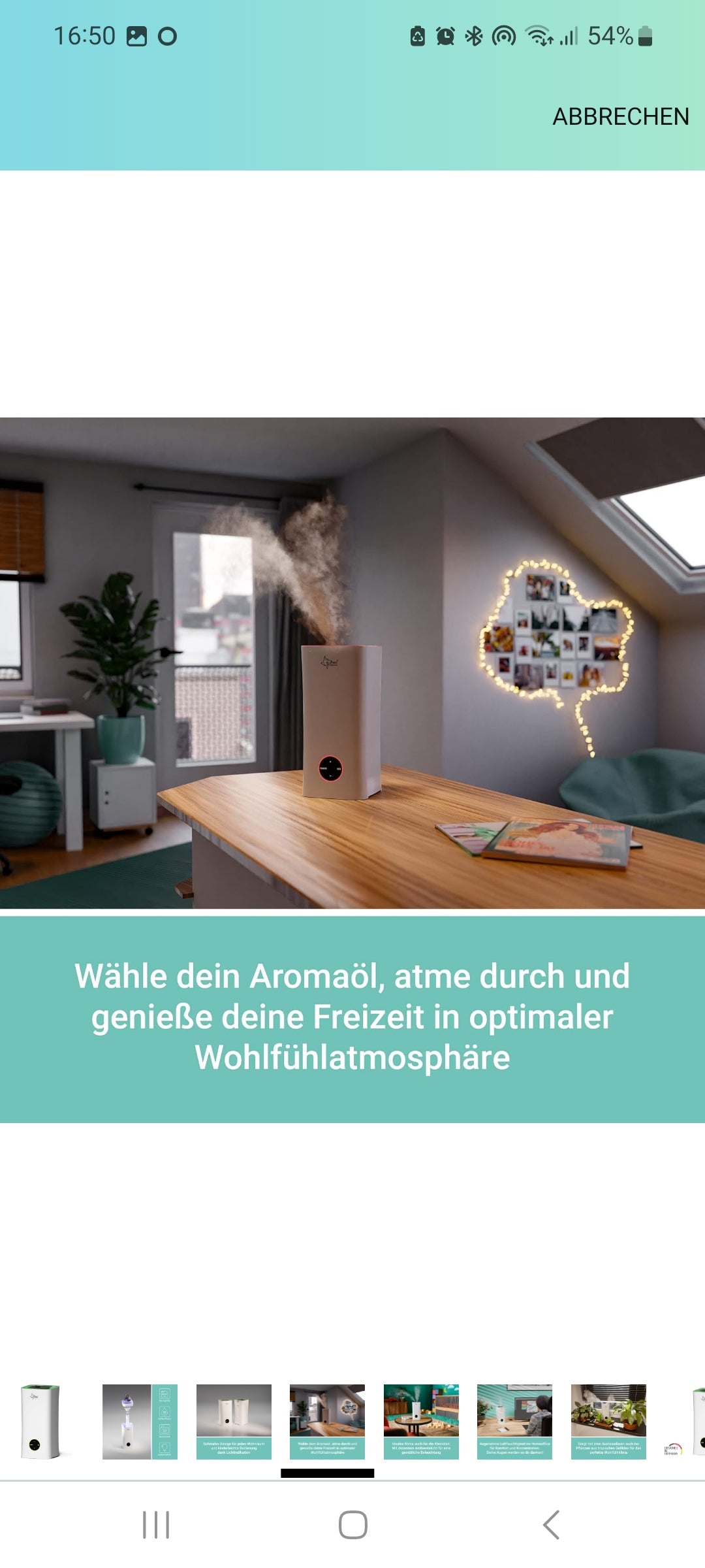 SUNTEC Ultraschall Luftbefeuchter Monsun 2500 Moodlight Aroma