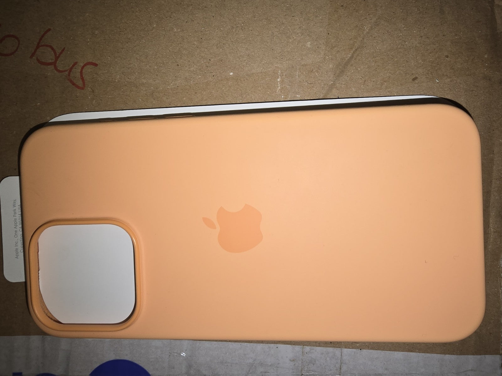Apple Silikon Case mit MagSafe für iPhone 15 Pro Max - Sorbet Orange