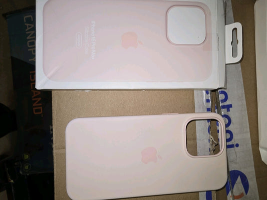 Original iPhone 15 pro max Silikon case mit Mag Safe „hellrosa“
