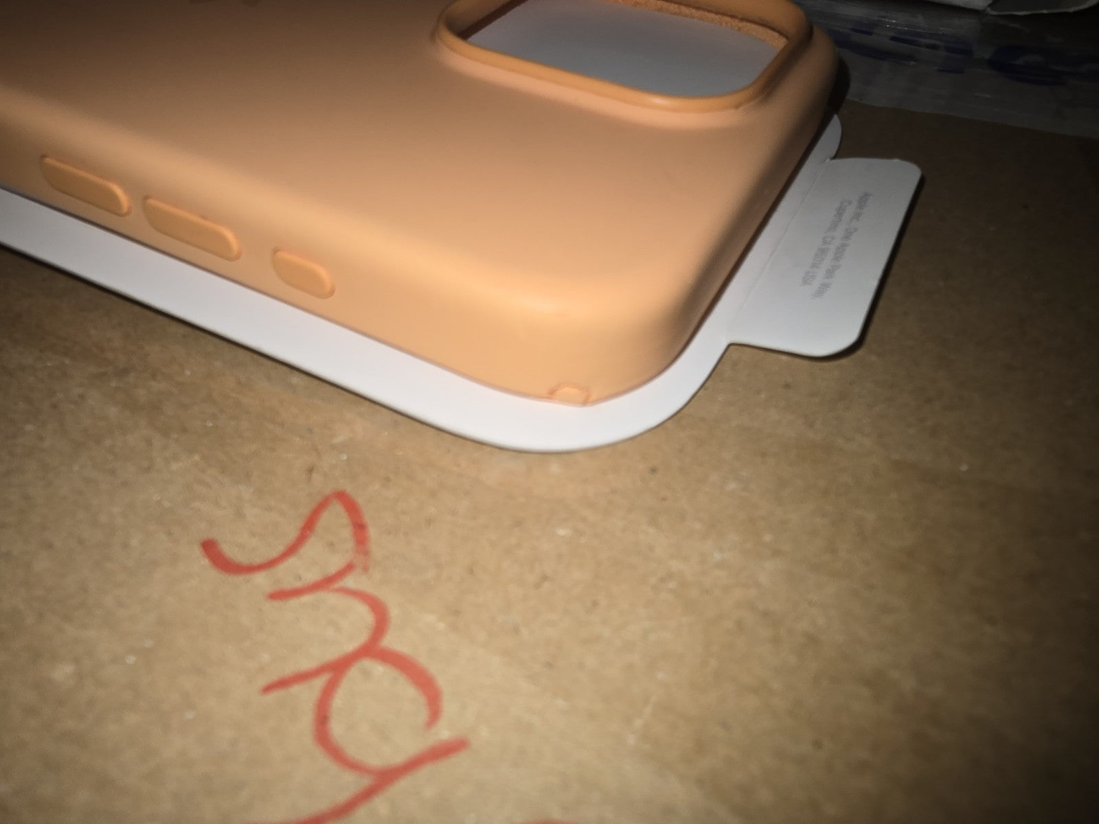 Apple Silikon Case mit MagSafe für iPhone 15 Pro Max - Sorbet Orange